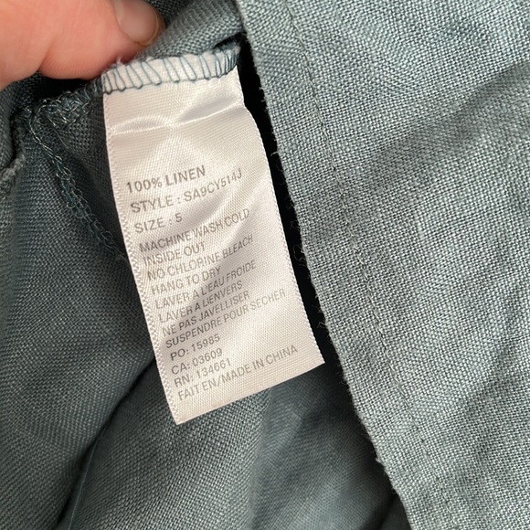 Slice (EUC) | girls linen apron pinafore dress - Picture 7 of 9